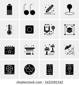 16 Business Universal Icons Vector. Creative Icon Illustration to use in web and Mobile Related project.