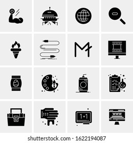 16 Business Universal Icons Vector. Creative Icon Illustration to use in web and Mobile Related project.