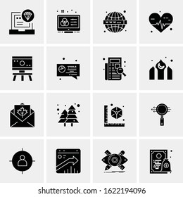 16 Business Universal Icons Vector. Creative Icon Illustration to use in web and Mobile Related project.