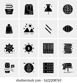 16 Business Universal Icons Vector. Creative Icon Illustration to use in web and Mobile Related project.