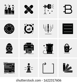 16 Business Universal Icons Vector. Creative Icon Illustration to use in web and Mobile Related project.