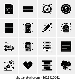 16 Business Universal Icons Vector. Creative Icon Illustration to use in web and Mobile Related project.