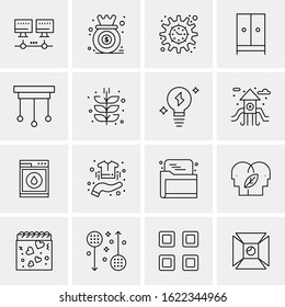 16 Business Universal Icons Vector. Creative Icon Illustration to use in web and Mobile Related project.