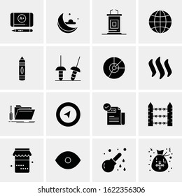 16 Business Universal Icons Vector. Creative Icon Illustration to use in web and Mobile Related project.