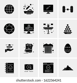 16 Business Universal Icons Vector. Creative Icon Illustration to use in web and Mobile Related project.