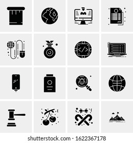 16 Business Universal Icons Vector. Creative Icon Illustration to use in web and Mobile Related project.