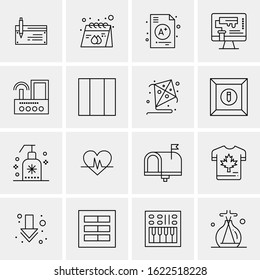 16 Business Universal Icons Vector. Creative Icon Illustration to use in web and Mobile Related project.