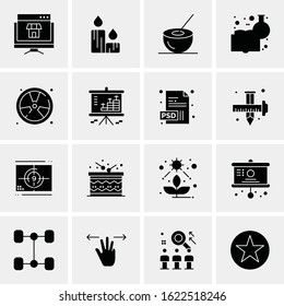 16 Business Universal Icons Vector. Creative Icon Illustration to use in web and Mobile Related project.