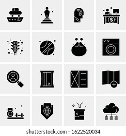 16 Business Universal Icons Vector. Creative Icon Illustration to use in web and Mobile Related project.