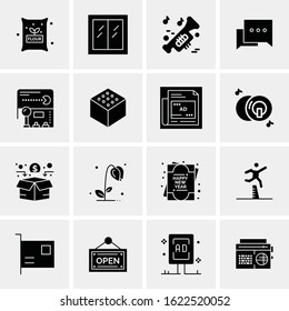 16 Business Universal Icons Vector. Creative Icon Illustration to use in web and Mobile Related project.