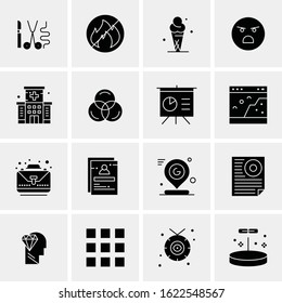 16 Business Universal Icons Vector. Creative Icon Illustration to use in web and Mobile Related project.