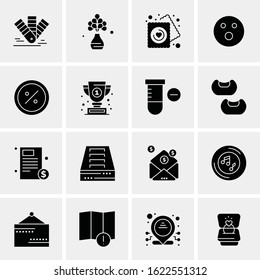 16 Business Universal Icons Vector. Creative Icon Illustration to use in web and Mobile Related project.