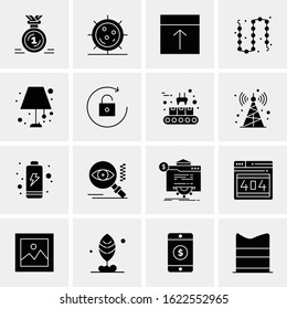 16 Business Universal Icons Vector. Creative Icon Illustration to use in web and Mobile Related project.
