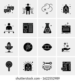16 Business Universal Icons Vector. Creative Icon Illustration to use in web and Mobile Related project.