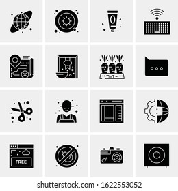 16 Business Universal Icons Vector. Creative Icon Illustration to use in web and Mobile Related project.