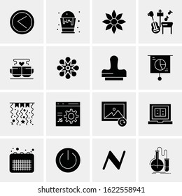 16 Business Universal Icons Vector. Creative Icon Illustration to use in web and Mobile Related project.