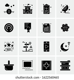 16 Business Universal Icons Vector. Creative Icon Illustration to use in web and Mobile Related project.