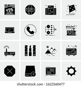 16 Business Universal Icons Vector. Creative Icon Illustration to use in web and Mobile Related project.