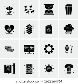 16 Business Universal Icons Vector. Creative Icon Illustration to use in web and Mobile Related project.
