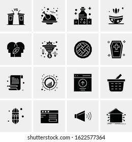 16 Business Universal Icons Vector. Creative Icon Illustration to use in web and Mobile Related project.