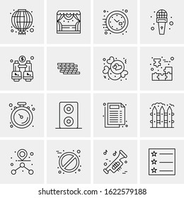 16 Business Universal Icons Vector. Creative Icon Illustration to use in web and Mobile Related project.