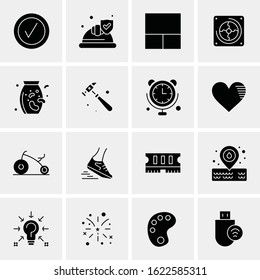 16 Business Universal Icons Vector. Creative Icon Illustration to use in web and Mobile Related project.