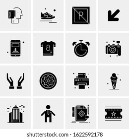 16 Business Universal Icons Vector. Creative Icon Illustration to use in web and Mobile Related project.