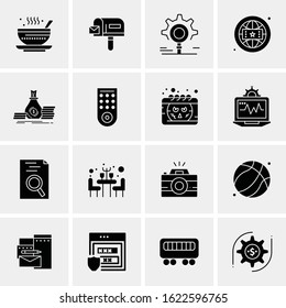 16 Business Universal Icons Vector. Creative Icon Illustration to use in web and Mobile Related project.