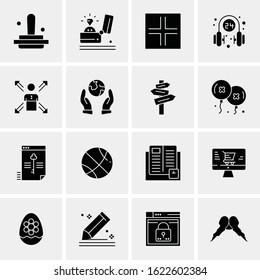 16 Business Universal Icons Vector. Creative Icon Illustration to use in web and Mobile Related project.