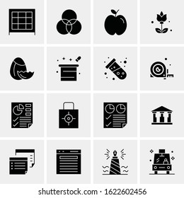 16 Business Universal Icons Vector. Creative Icon Illustration to use in web and Mobile Related project.