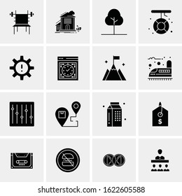 16 Business Universal Icons Vector. Creative Icon Illustration to use in web and Mobile Related project.
