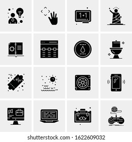 16 Business Universal Icons Vector. Creative Icon Illustration to use in web and Mobile Related project.