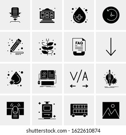 16 Business Universal Icons Vector. Creative Icon Illustration to use in web and Mobile Related project.