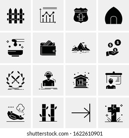 16 Business Universal Icons Vector. Creative Icon Illustration to use in web and Mobile Related project.