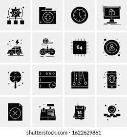 16 Business Universal Icons Vector. Creative Icon Illustration to use in web and Mobile Related project.