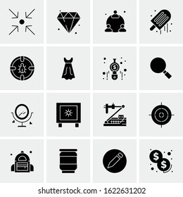 16 Business Universal Icons Vector. Creative Icon Illustration to use in web and Mobile Related project.