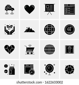 16 Business Universal Icons Vector. Creative Icon Illustration to use in web and Mobile Related project.