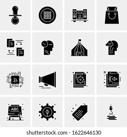 16 Business Universal Icons Vector. Creative Icon Illustration to use in web and Mobile Related project.