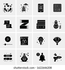 16 Business Universal Icons Vector. Creative Icon Illustration to use in web and Mobile Related project.