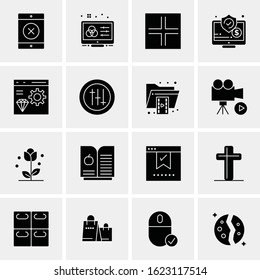 16 Business Universal Icons Vector. Creative Icon Illustration to use in web and Mobile Related project.