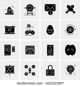 16 Business Universal Icons Vector. Creative Icon Illustration to use in web and Mobile Related project.