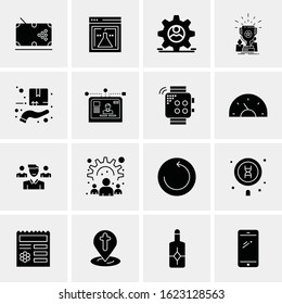 16 Business Universal Icons Vector. Creative Icon Illustration to use in web and Mobile Related project.