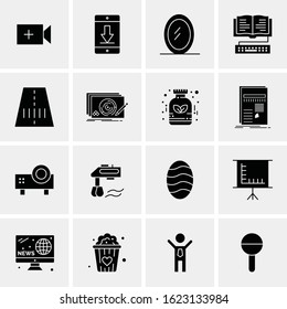 16 Business Universal Icons Vector. Creative Icon Illustration to use in web and Mobile Related project.