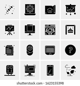 16 Business Universal Icons Vector. Creative Icon Illustration to use in web and Mobile Related project.