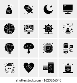 16 Business Universal Icons Vector. Creative Icon Illustration to use in web and Mobile Related project.
