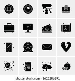 16 Business Universal Icons Vector. Creative Icon Illustration to use in web and Mobile Related project.