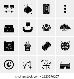 16 Business Universal Icons Vector. Creative Icon Illustration to use in web and Mobile Related project.