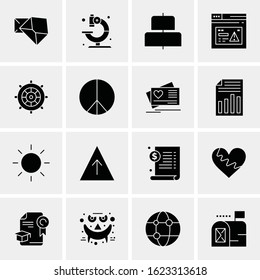 16 Business Universal Icons Vector. Creative Icon Illustration to use in web and Mobile Related project.