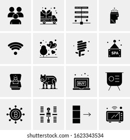 16 Business Universal Icons Vector. Creative Icon Illustration to use in web and Mobile Related project.
