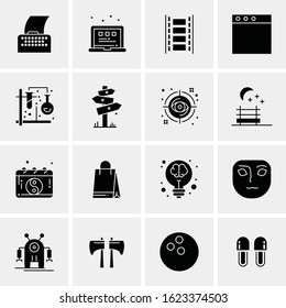 16 Business Universal Icons Vector. Creative Icon Illustration to use in web and Mobile Related project.